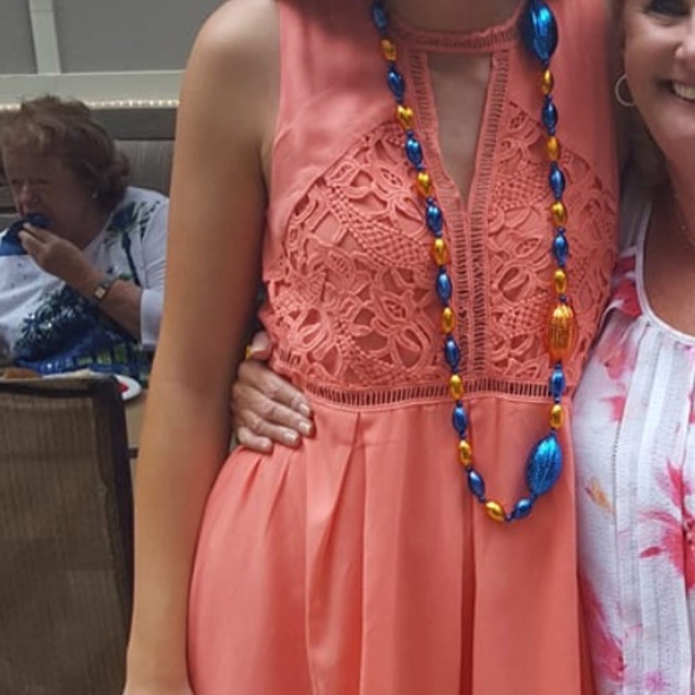 Peach Mini Dress